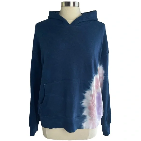 ❌SOLD❌NWT WILDFOX Hadley Blue Tie-Dye Pullover Hoodie - Picture 5 of 12